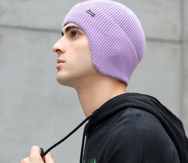 Muška pletena kapa - običan model