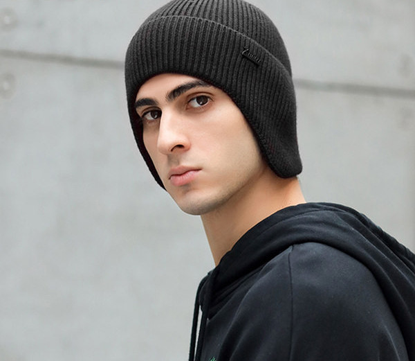 Muška pletena kapa - običan model