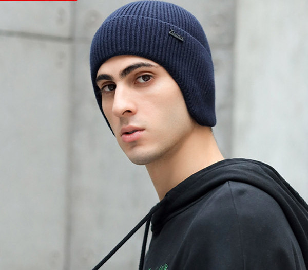 Muška pletena kapa - običan model