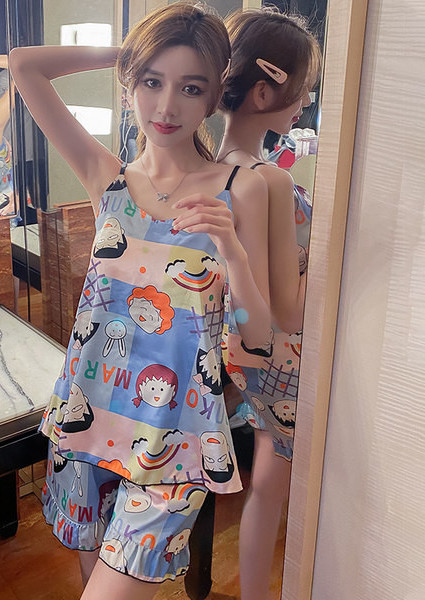 Ženska kratka pidžama iz dva dijela