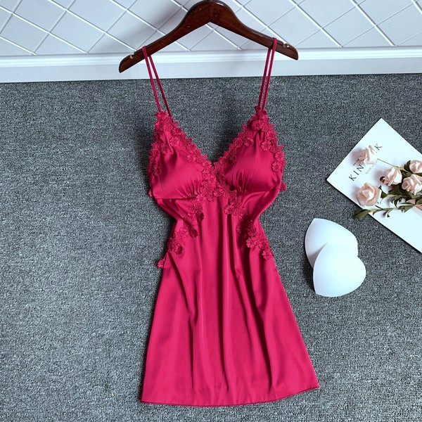 Spavaćica sa čipkom i tankim naramenicama - više boja