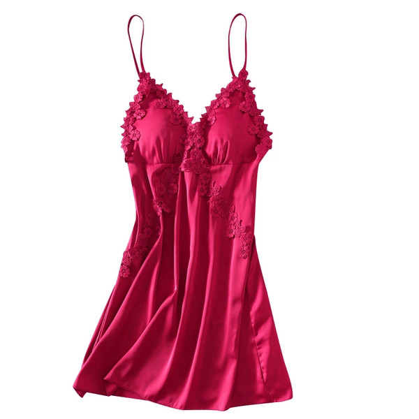 Spavaćica sa čipkom i tankim naramenicama - više boja