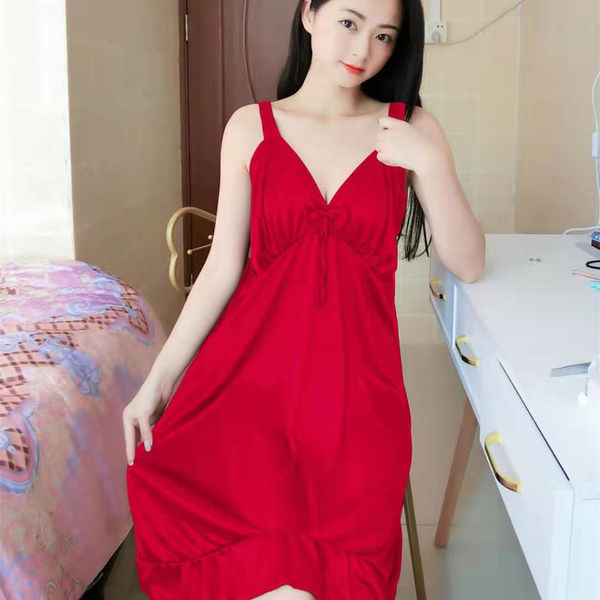 Γυναικείο νυχτικό με κορδέλα και δαντέλα