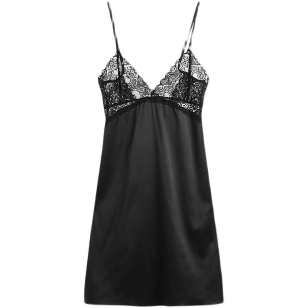 Ženska spavaćica od čipke s podesivim naramenicama