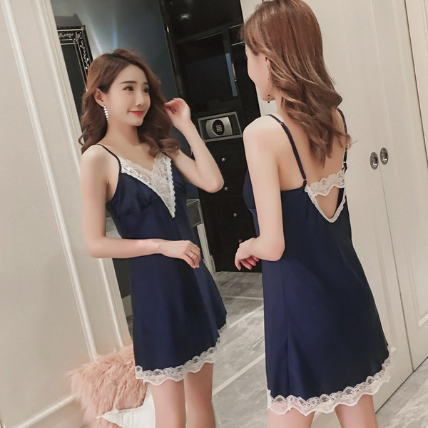 Ženska spavaćica na tanke naramenice - tri modela