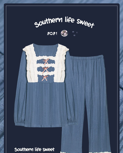 Ženska pidžama na lokne iz dva dijela