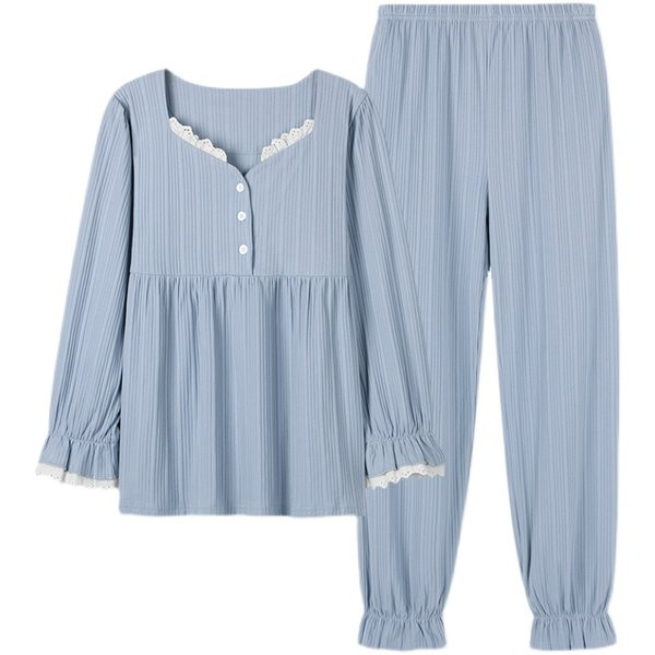 Ženska pidžama od samtastog žerseja na kovrče