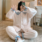 Ženska zimska pidžama iz dva dijela