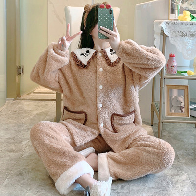 Ženska zimska pidžama iz dva dijela