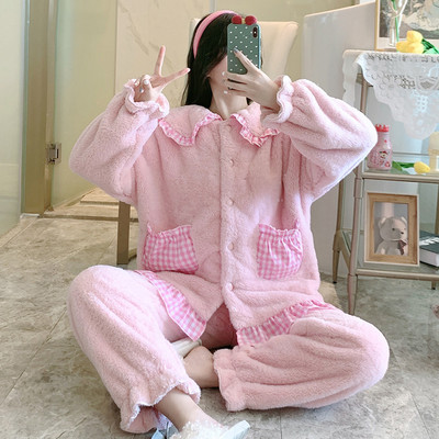 Ženska zimska pidžama iz dva dijela