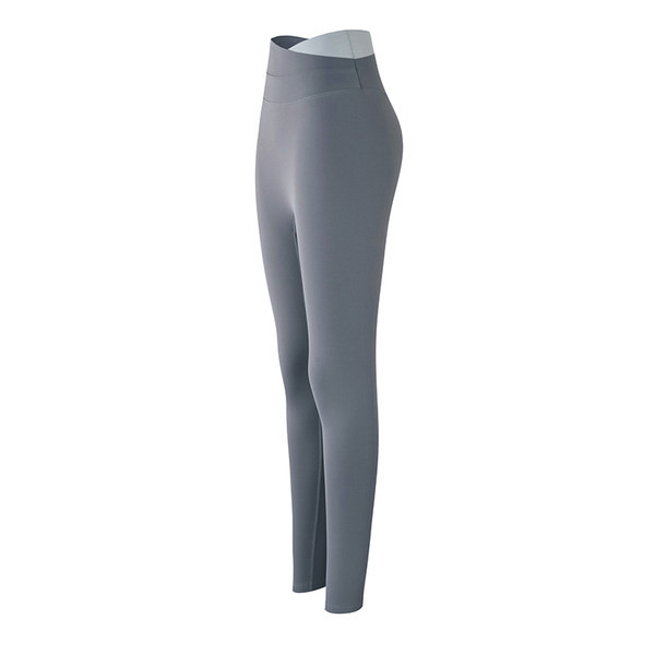 Ženske sportske tajice visokog struka, čisti model