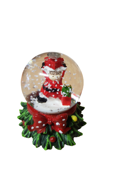 Коледно преспапие Елха,различни,6х5 см