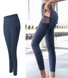 Ženske sportske tajice s džepom i visokim strukom