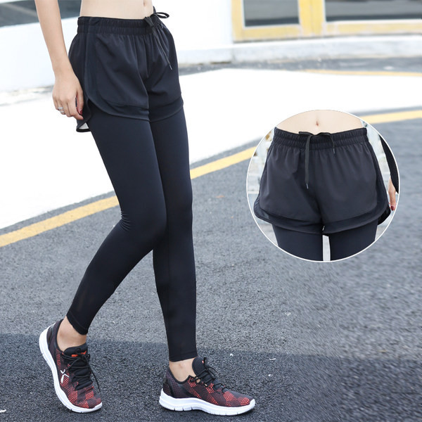 Ženske tajice s kratkim hlačicama i vezicama