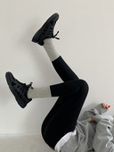 Ženske tajice sa visokim strukom - crne boje