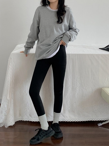 Ženske tajice sa visokim strukom - crne boje