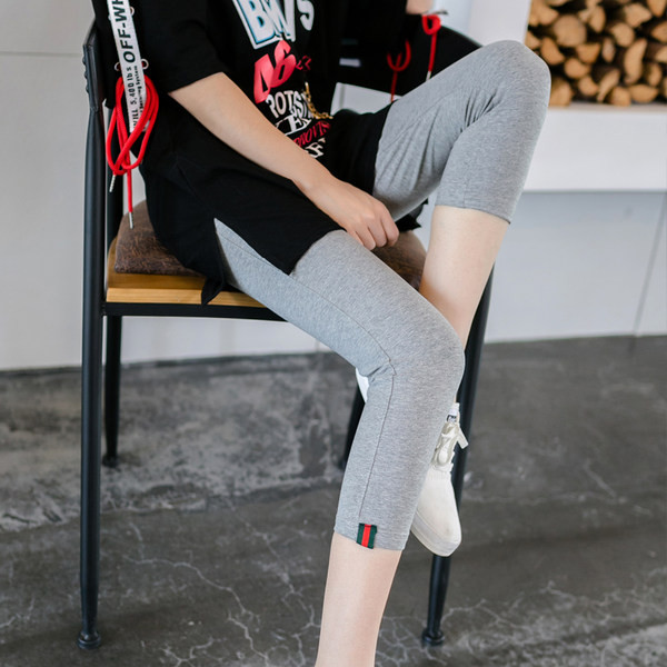 Καθημερινό γυναικείο κολάν με ψηλή μέση και μήκος 7/8