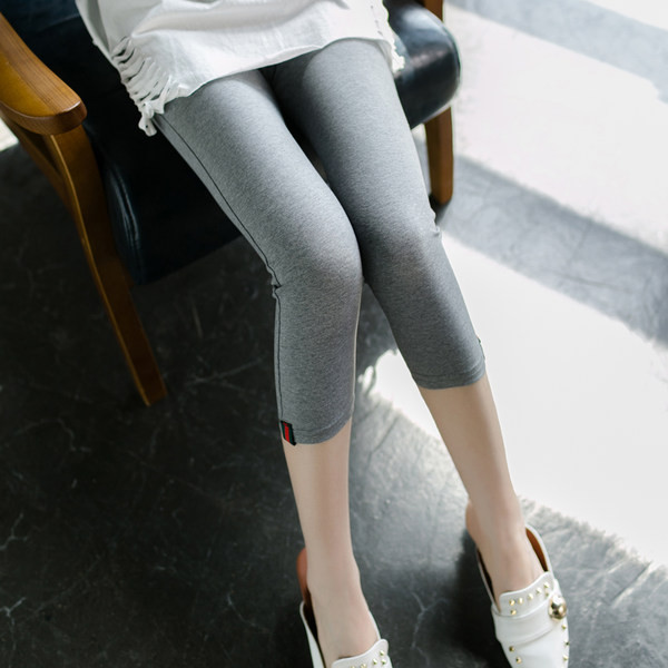 Καθημερινό γυναικείο κολάν με ψηλή μέση και μήκος 7/8