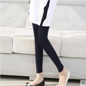 Ежедневен дамски клин с висока талия от рипсено трико