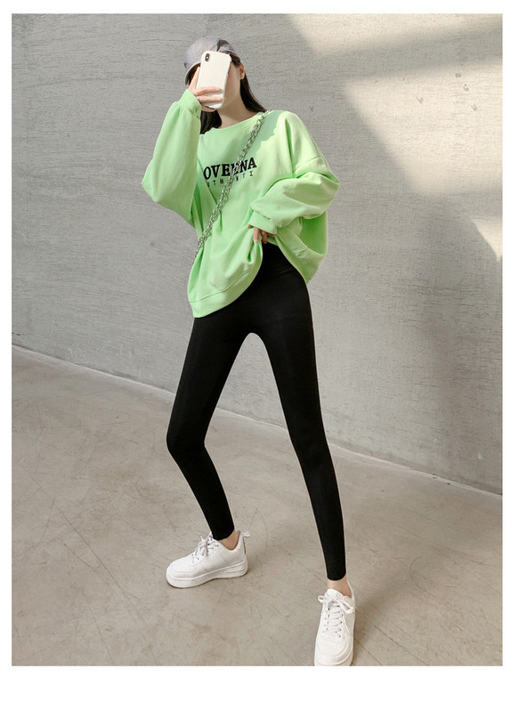 Ženske dnevne sportske tajice s visokim strukom i natpisom