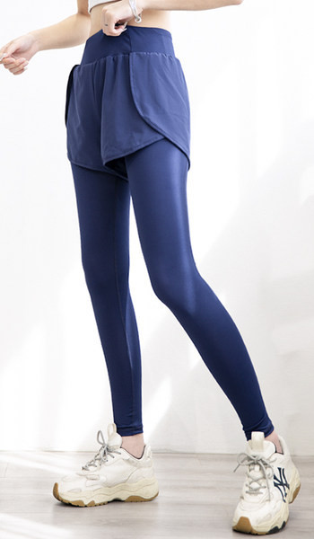 Αθλητικό κολάν με τσέπη σε τρία χρώματα - κατάλληλο για γιόγκα