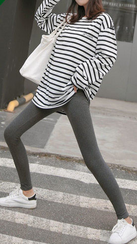 Ženske ležerne tajice s visokim strukom