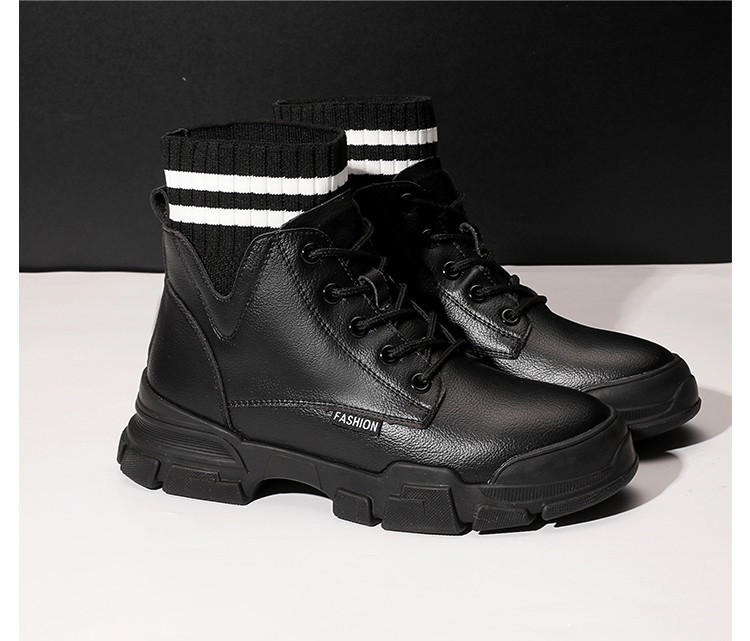 Novi model ženskih čizama od eko kože sa pertlama i natpisom