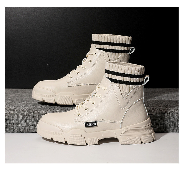 Novi model ženskih čizama od eko kože sa pertlama i natpisom