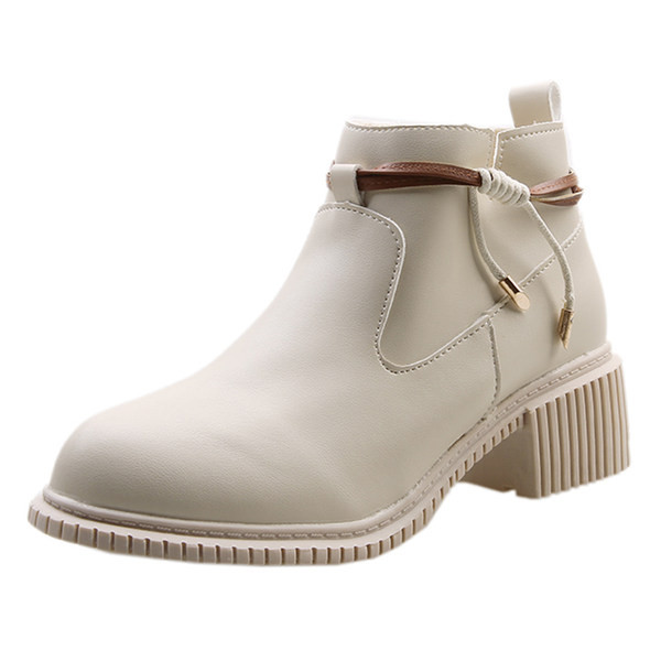 Ženske proljetno-jesenske čizme od eko kože sa patentnim zatvaračem