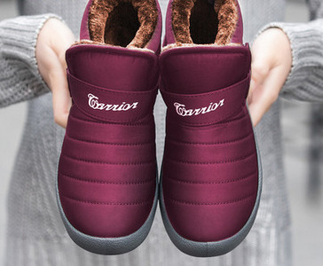 Zategnute pamučne cipele ženske zimske plus baršunaste zadebljane tople neklizajuće majčine cipele mekani potplat bakine cipele čizme za snijeg za srednje i starije osobe