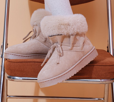 Tople ženske čizme sa vezicama pogodne za zimu