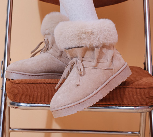 Tople ženske čizme sa vezicama pogodne za zimu