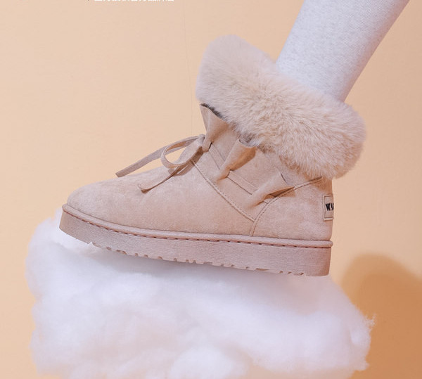 Tople ženske čizme sa vezicama pogodne za zimu