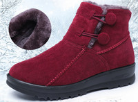 Ženske zimske čizme s toplom postavom i elastikom