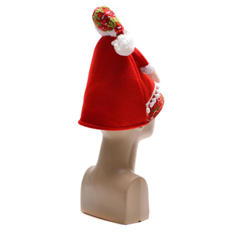 Коледна шапка Ahelos, Текстилна, 30х28 см
