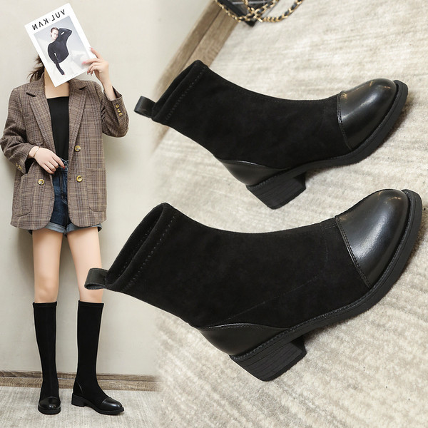 Ženske čizme od umjetne antilop kože