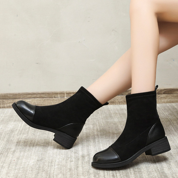 Ženske čizme od umjetne antilop kože