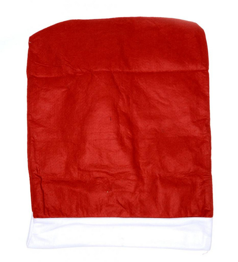 Коледен аксесоар  Ahelos, Калъф за стол, Дядо Коледа, 63х48 см