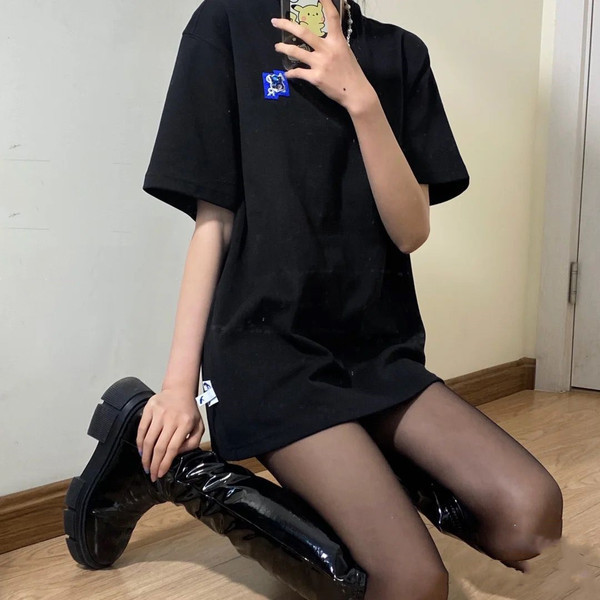 Moderne lakirane čizme do koljena s patentnim zatvaračem