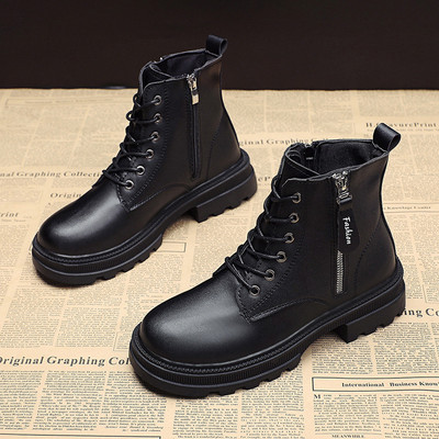 Casual ženske čizme od eko kože sa vezicama