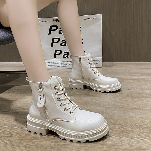 Casual ženske čizme od eko kože sa vezicama