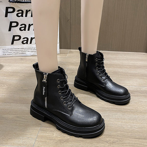 Casual ženske čizme od eko kože sa vezicama