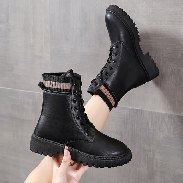 Кожени ежедневни боти с връзки 