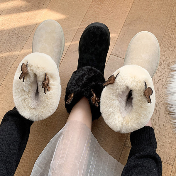 Ženske moderne čizme s mekom postavom i 3D elementima