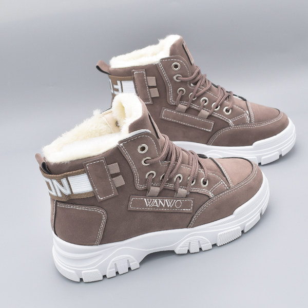 Ženske casual čizme od eko brušene kože s mekom postavom