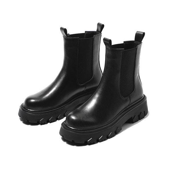 Ženske kubanke sa visokim grubim đonom - od eko kože