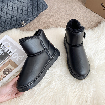 Ženske casual čizme s toplom postavom - ravni potplat