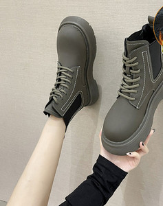 Ženske kožne čizme sa vezicama u dvije boje