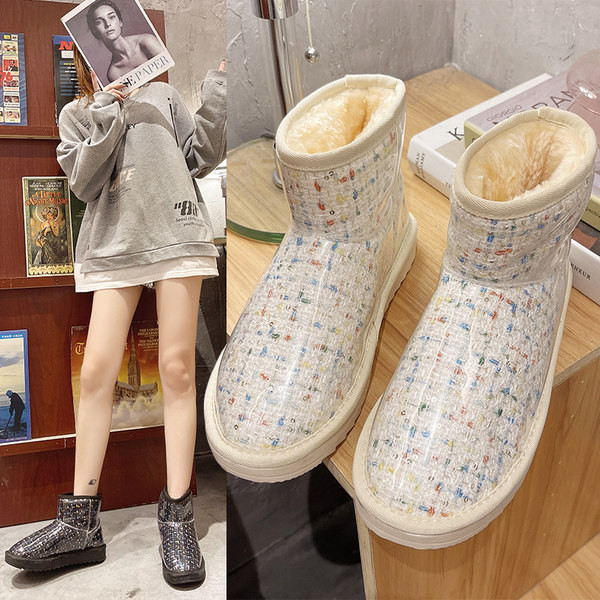 Ženske vodootporne zimske čizme s toplom postavom