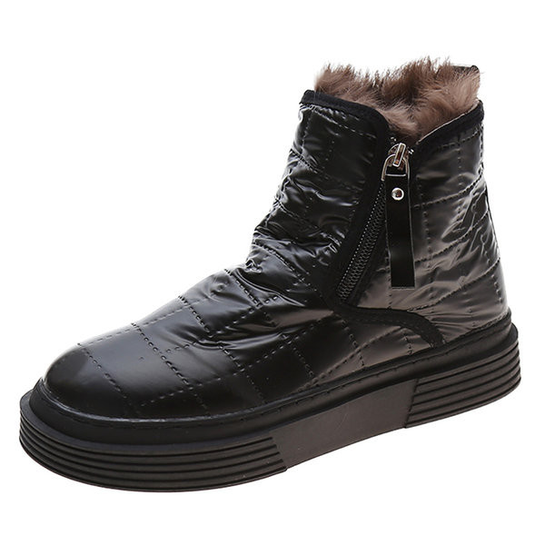 Зимни топли боти с цип 